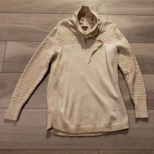 Ivory cowl neck Eddie Bauer Sweater
